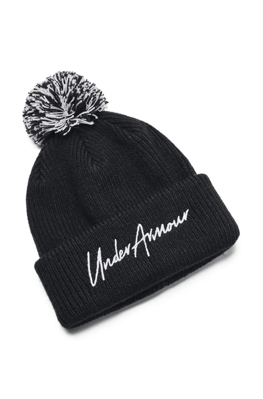 UNDER ARMOUR Girls' Halftime Pom Beanie - Warm Winter Knit Hat with Pom Pom