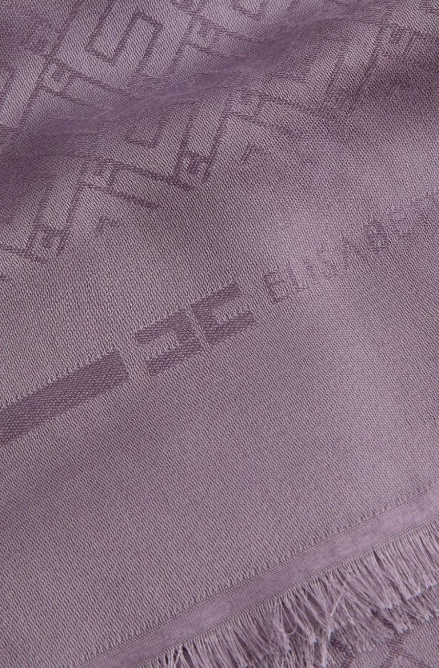 "ELISABETTA FRANCHI Women's Jacquard Pashmina Shawl - Modal Viscose Blend with Embroidered Logo"