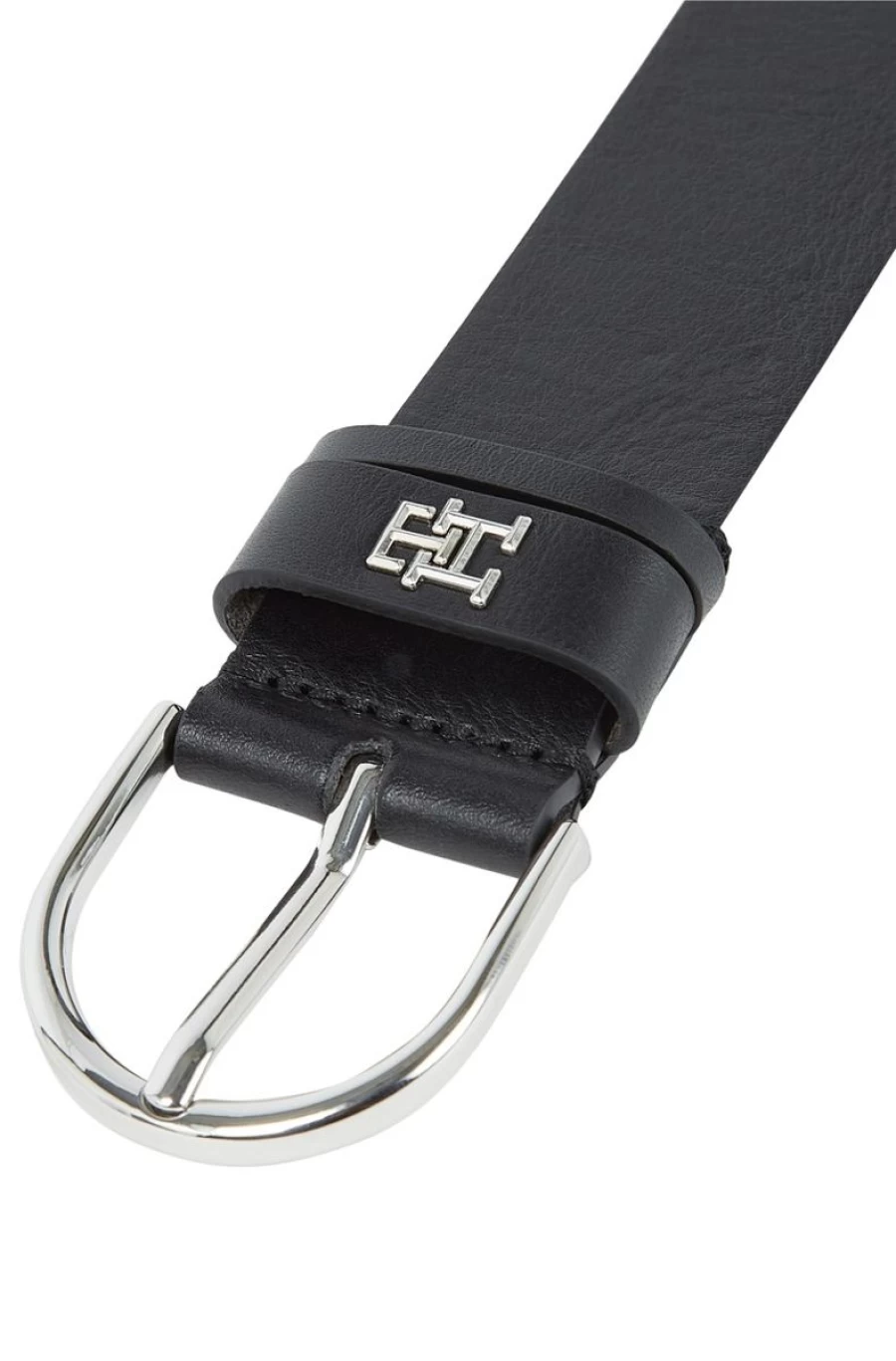 TOMMY HILFIGER Women's Monogram Leather Belt - Personalized Designer Fashion Accessory