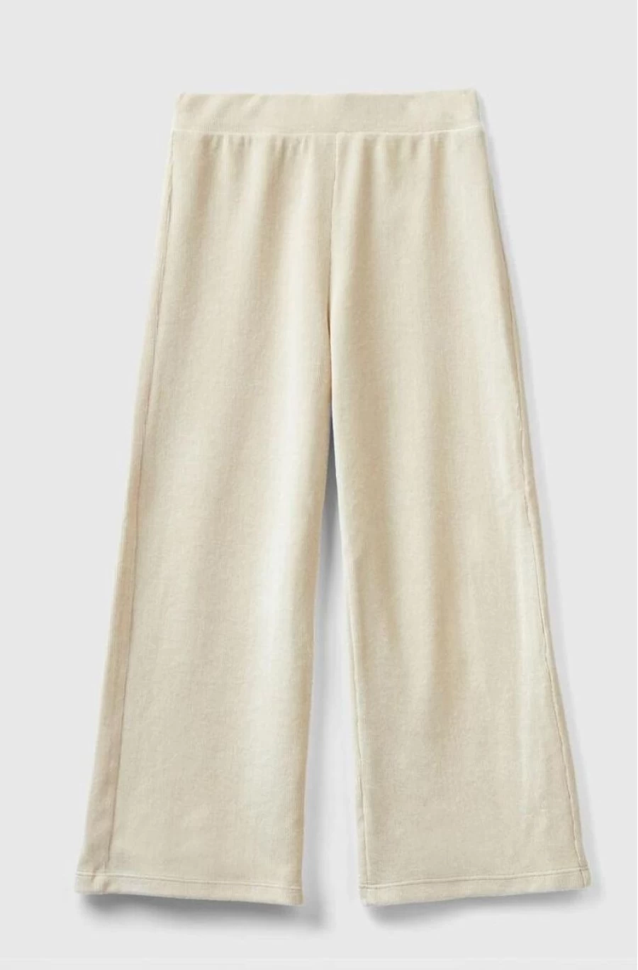 "BENETTON Girls' Wide Leg Chenille Pants for Comfort & Style"