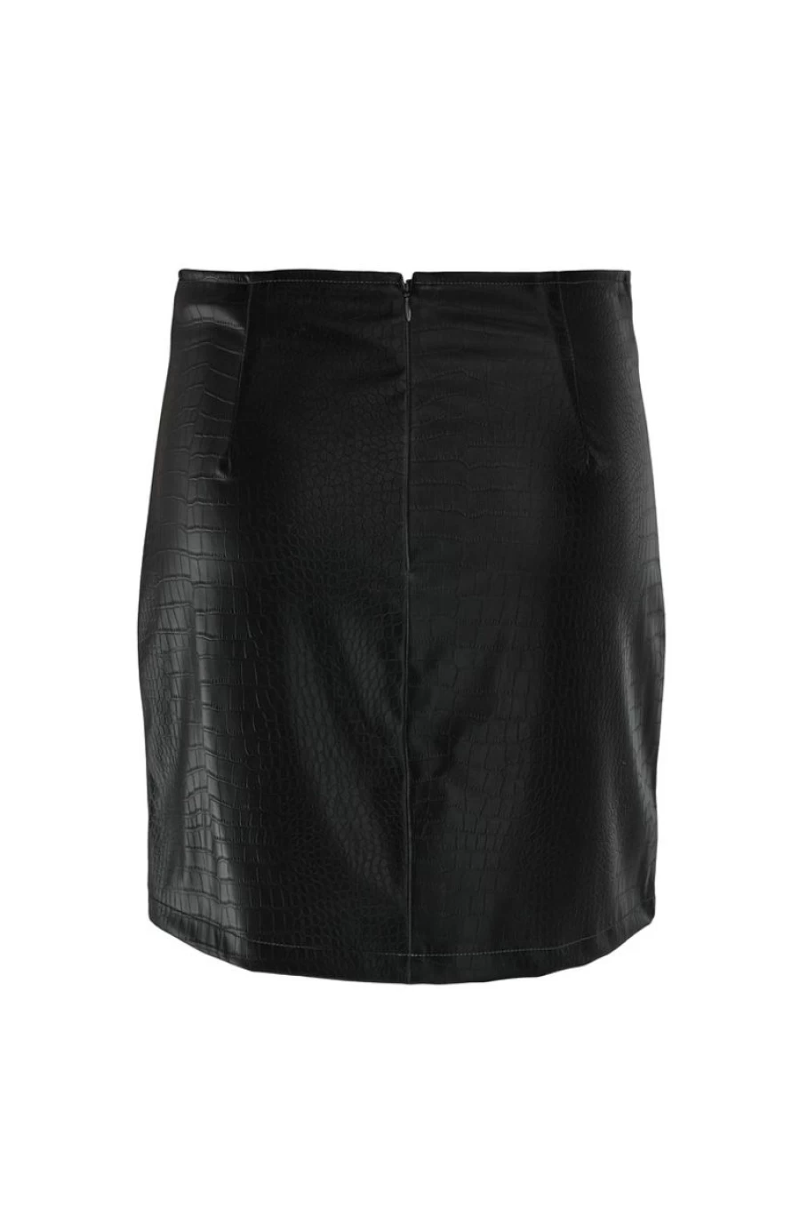 NOISY MAY Women's Black Faux Leather Mini Skirt - Nmblanca Style