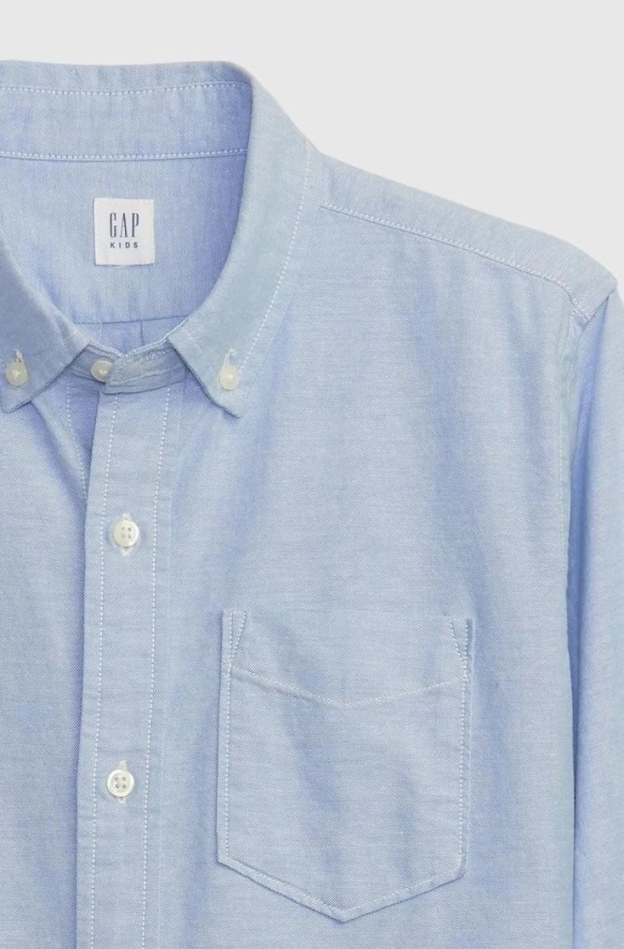 GAP Boys Blue Oxford Shirt for Kids - Classic Cotton Dress Shirt