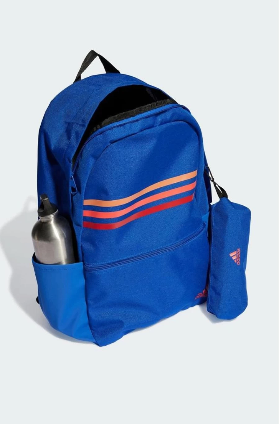 Adidas Girls Classic 3-Stripes Horizontal Backpack for School & Travel