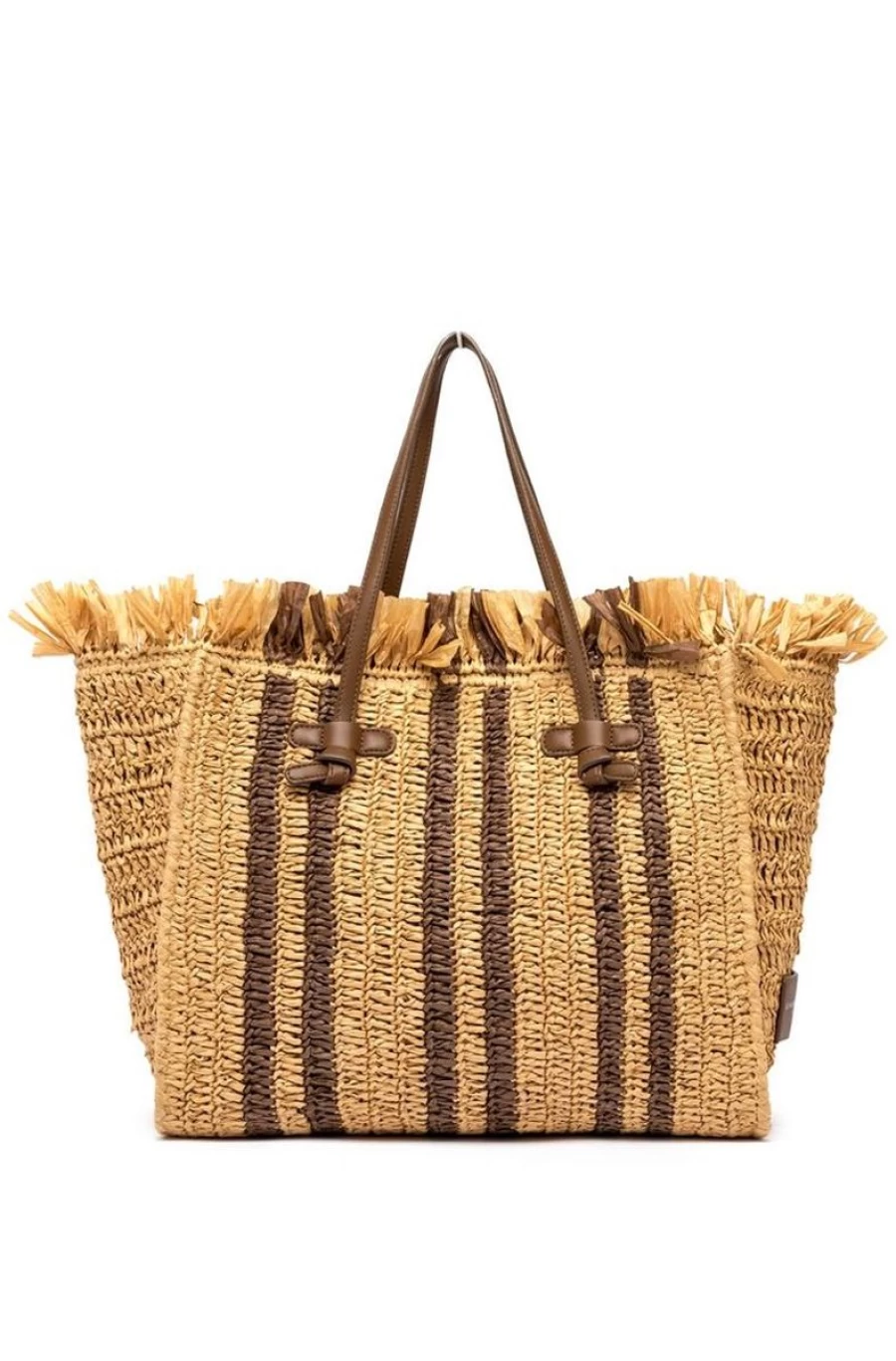 GIANNI CHIARINI Women's Marcella Raffia Woven Tote Bag - Stylish Handbag for Women