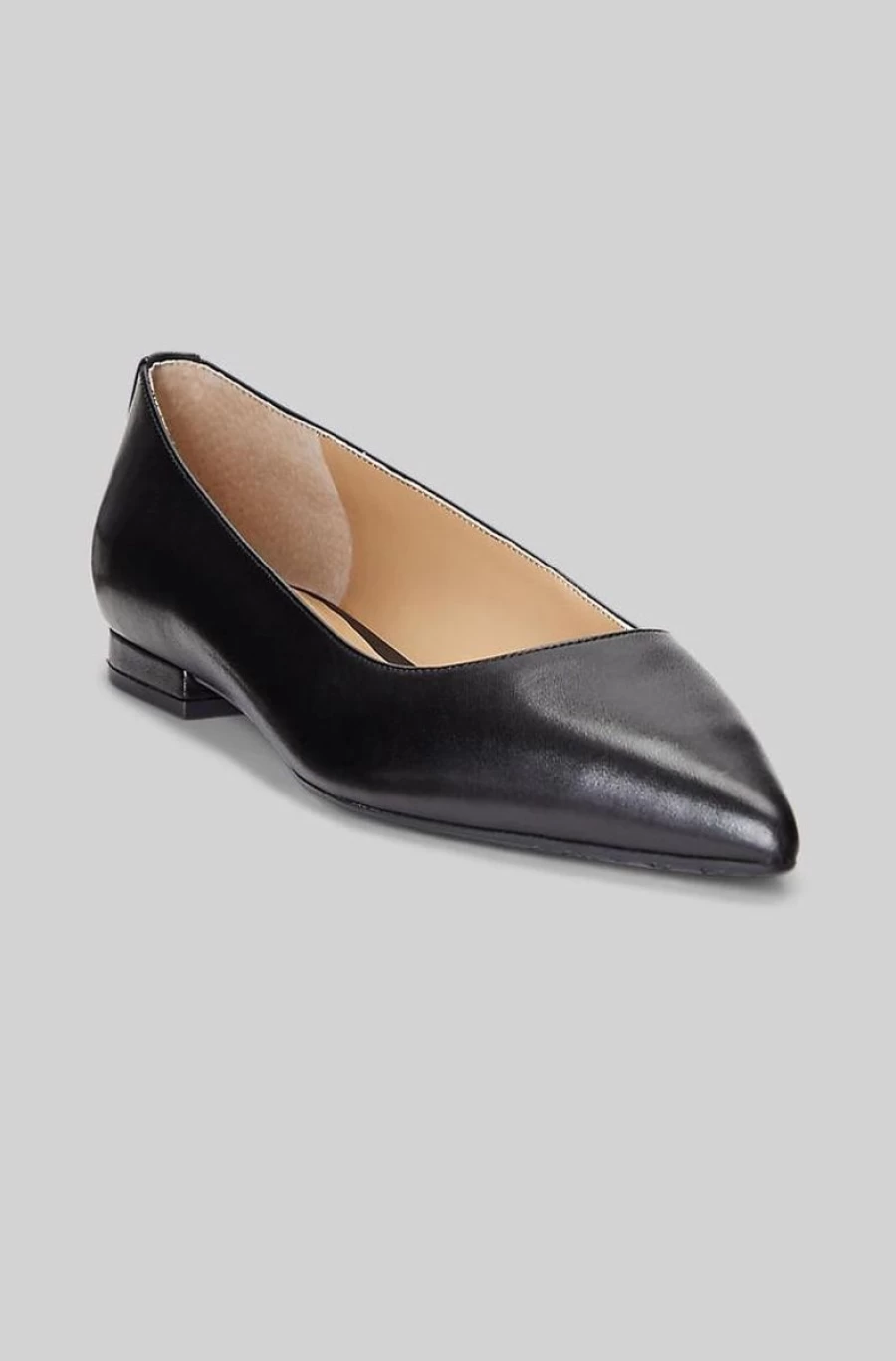 RALPH LAUREN Women's Londyn Burnished Leather Ballet Flats for Comfort & Style