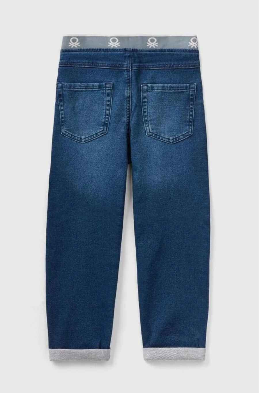 Benetton Boys' Denim-Look Sweatpants Joggers for Comfort & Style