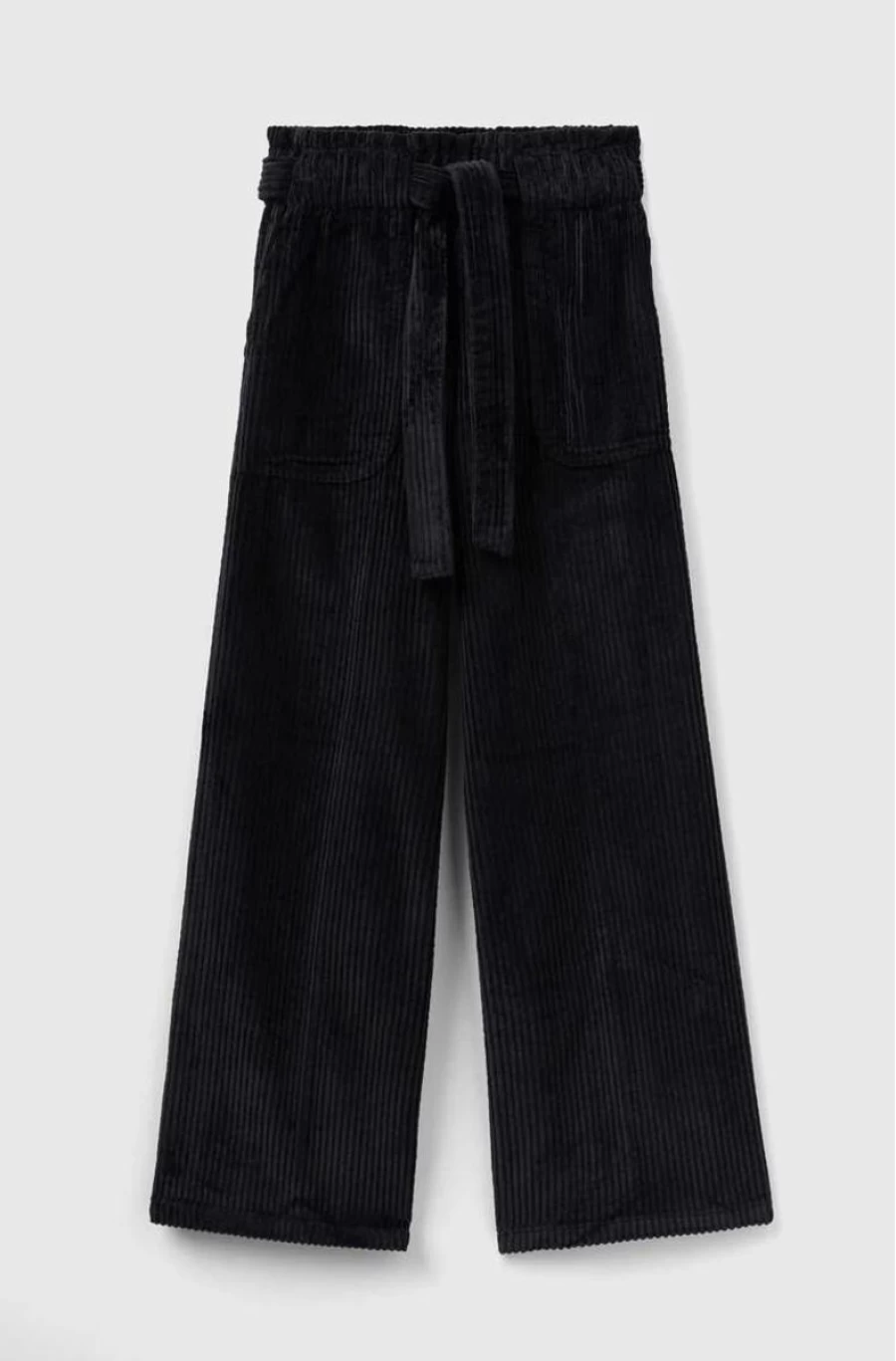 Benetton Girls Cream Corduroy Palazzo Trousers for Comfort & Style