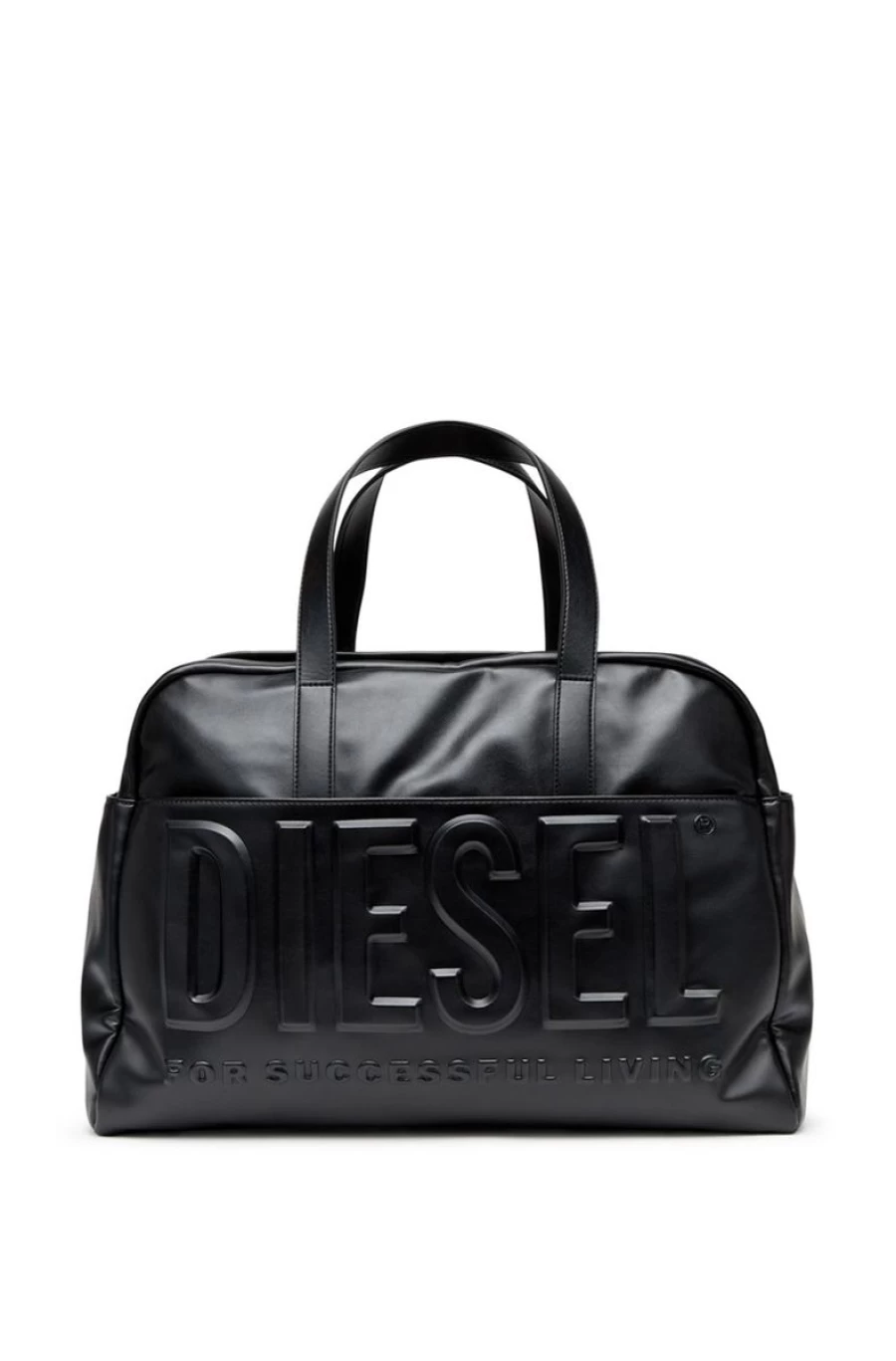 DIESEL Men's Duffle Bag With Bold 3D Logo - Stylish Unisex Travel Bag