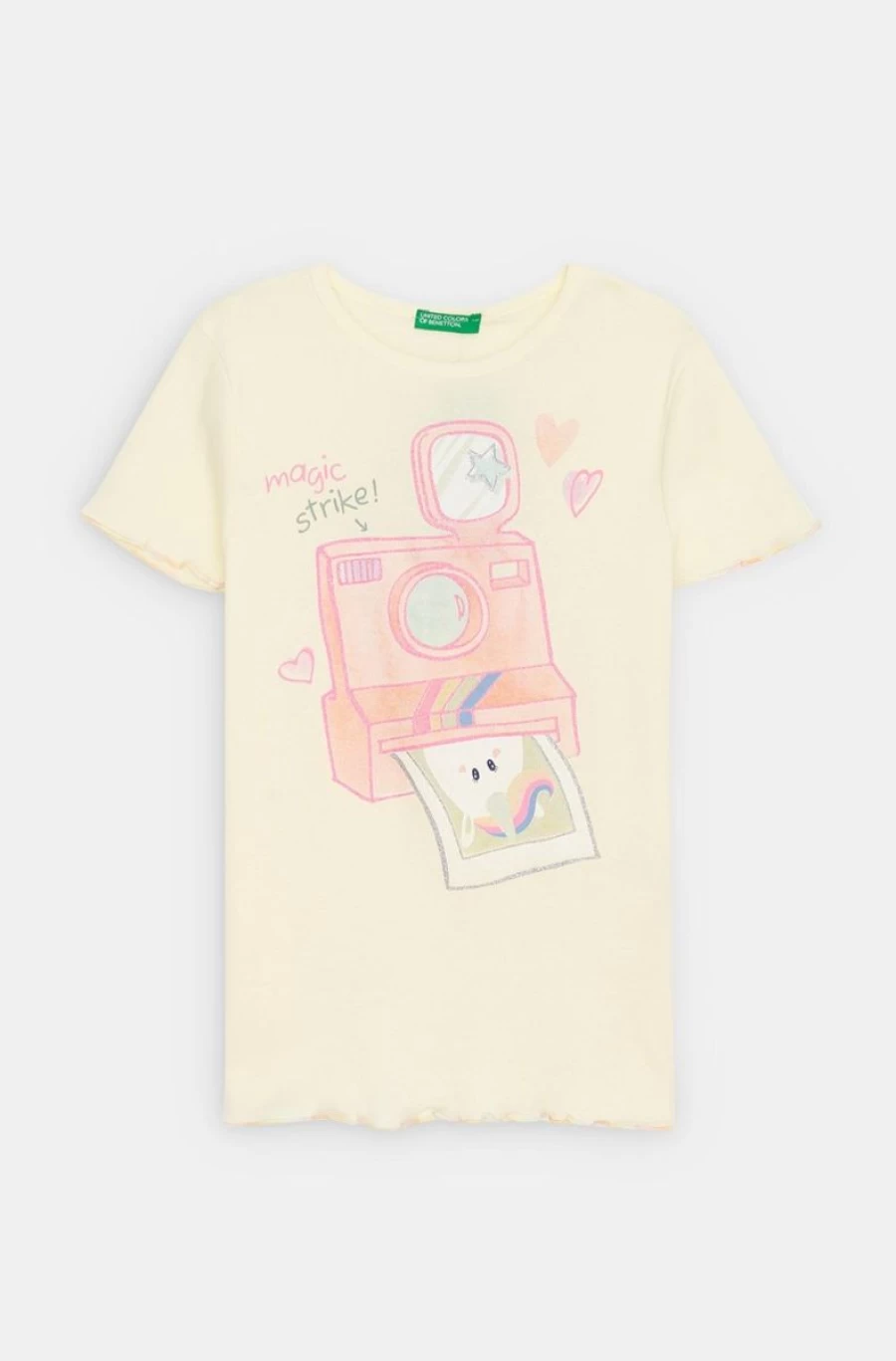Benetton Girls' Multi-Color Short Cotton Pyjamas - Comfortable Sleepwear for Kids