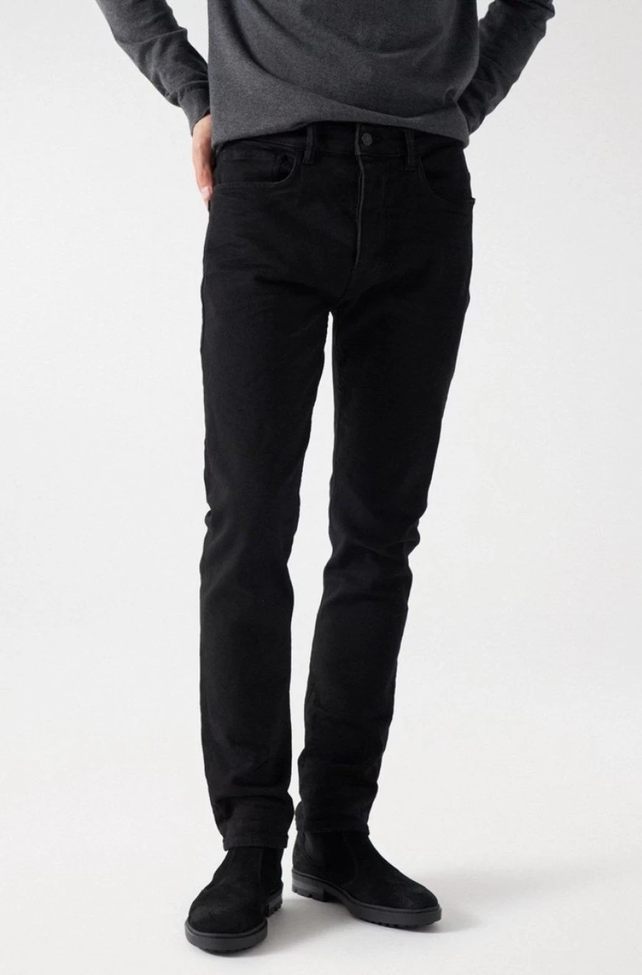 "SALSA JEANS Men's Slim Fit Black Jeans for a Stylish Look"