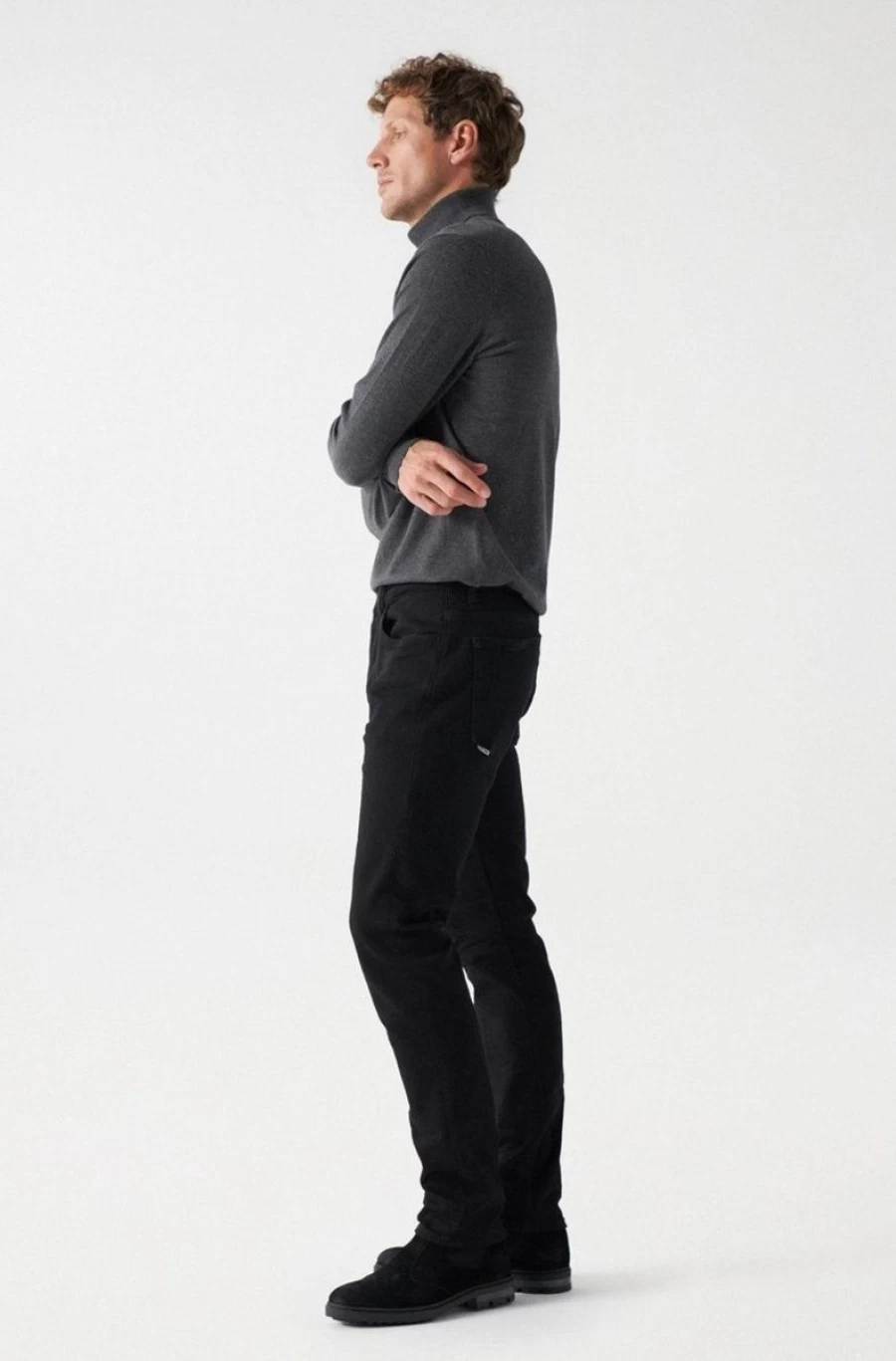"SALSA JEANS Men's Slim Fit Black Jeans for a Stylish Look"