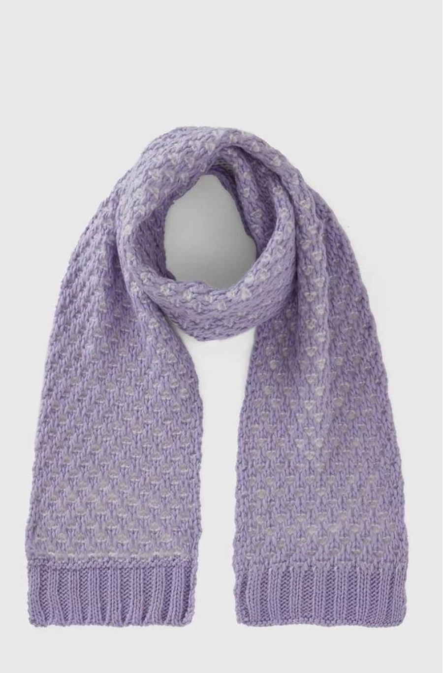 Benetton Girls' Soft Wool-Blend Scarf - Warm & Stylish Winter Accessory