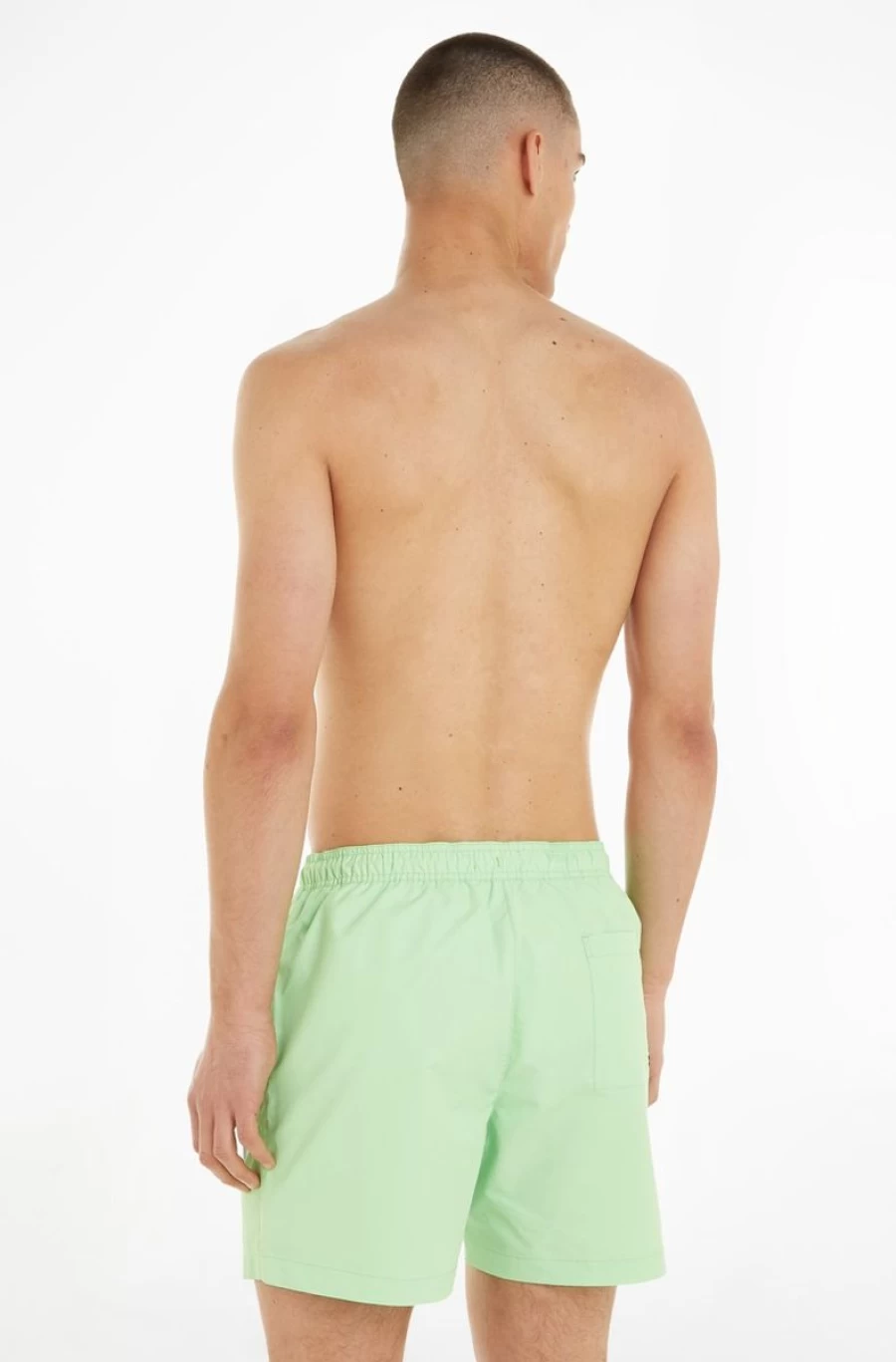 CALVIN KLEIN Men's Medium Drawstring Swim Shorts - Intense Power Quick-Dry Beachwear