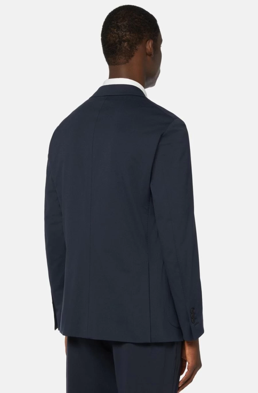BOGGI MILANO Men's Blue Stretch Nylon Blazer | Lightweight Tailored Jacket