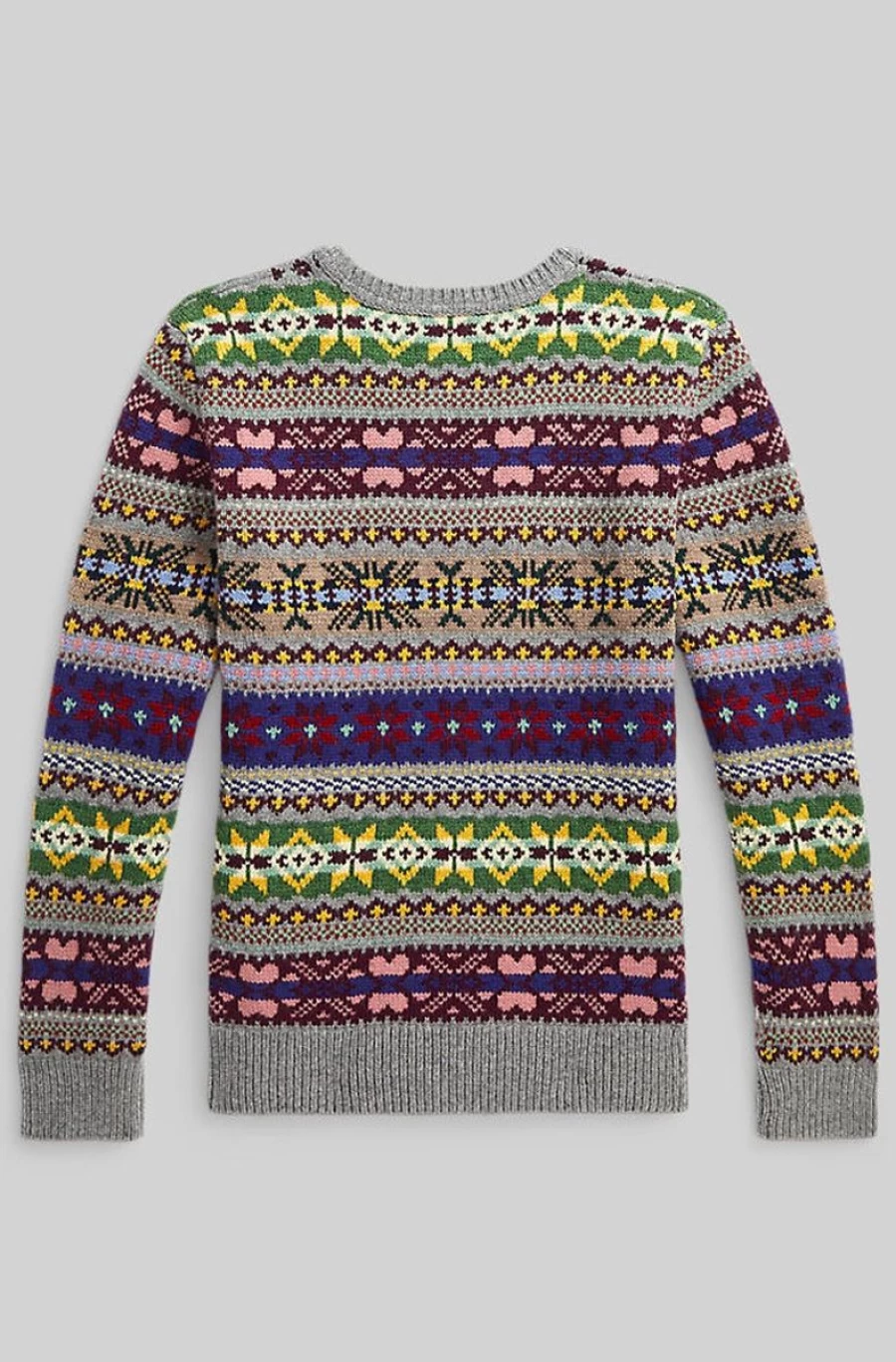 RALPH LAUREN Boys' Fair Isle Wool-Blend Sweater - Classic Knit Pullover for Kids