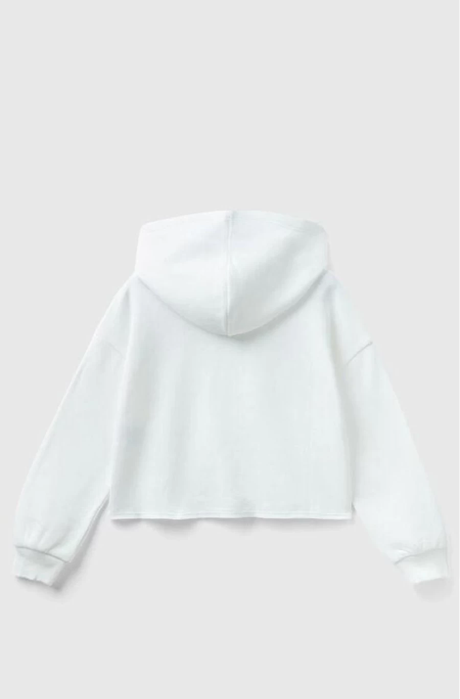 BENETTON Girls' Hoodie With Embroidered Logo Sequins - Stylish & Comfortable Pullover