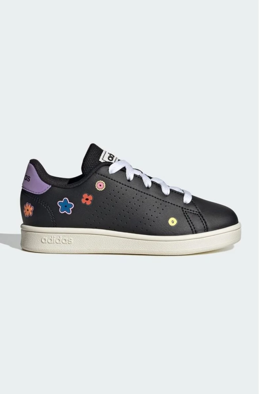 ADIDAS Girls' Black Advantage Shoes for Kids - Comfortable & Styletic Athletic Footwear