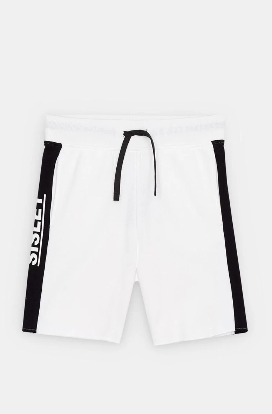 "SISLEY Boys' Cotton Shorts with Embroidered Logo Band – Comfortable & Stylish"