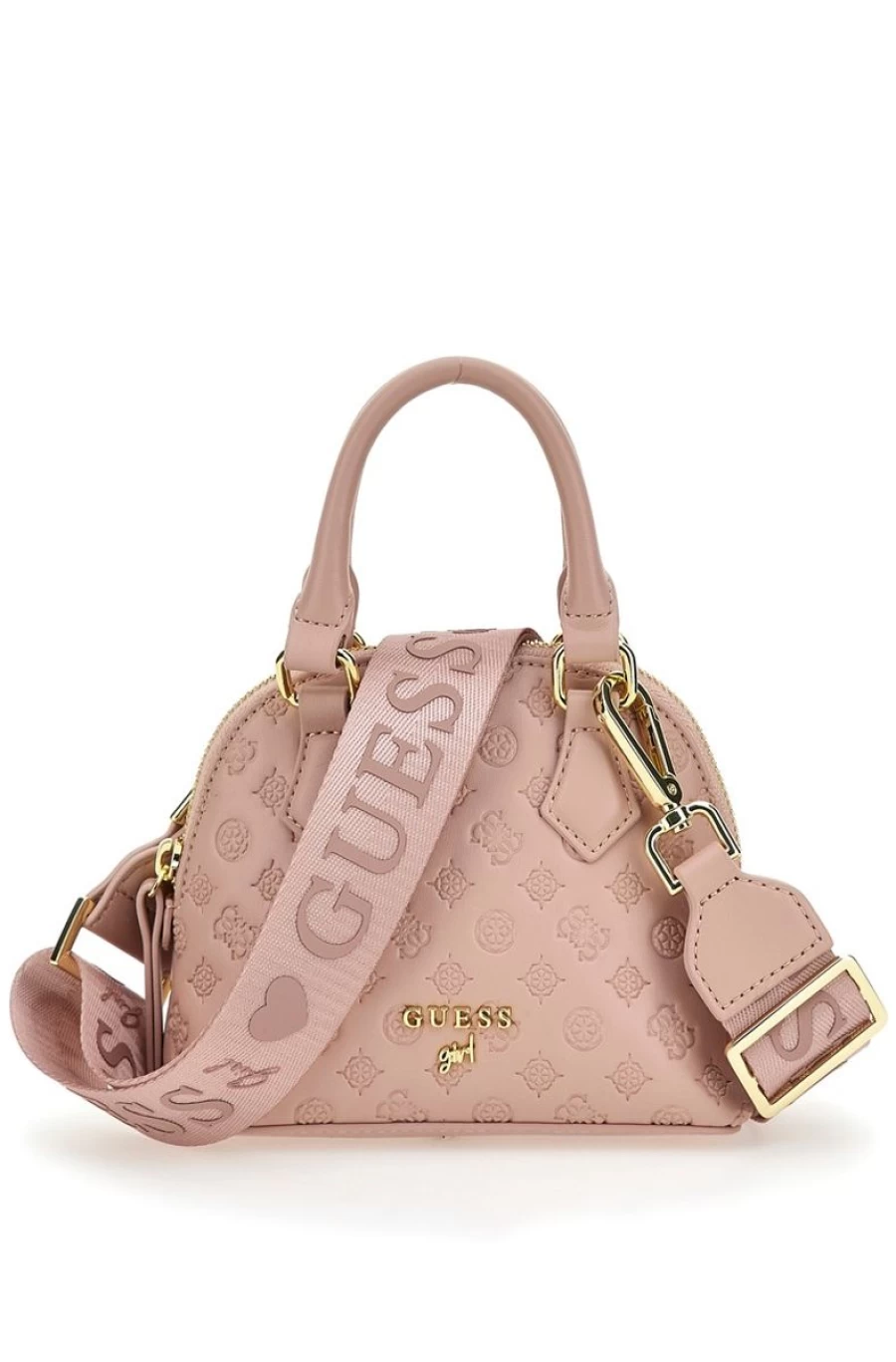 GUESS Girls Mini Satchel Bag with 4G Peony Logo, Fashion Crossbody Purse for Women
