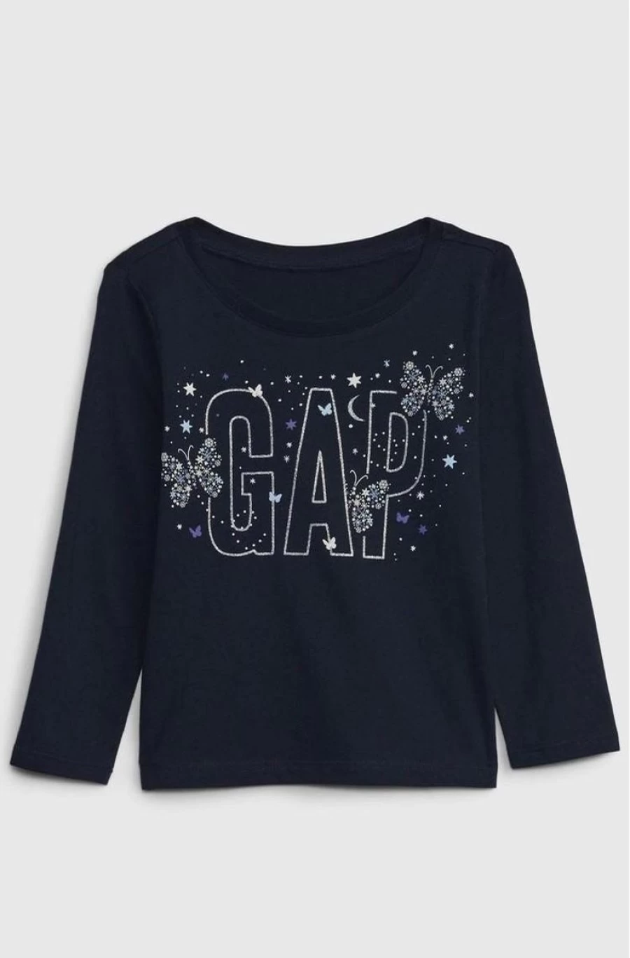 GAP Girls Blue Galaxy Graphic T-Shirt for Baby | Cute & Comfortable Toddler Tee