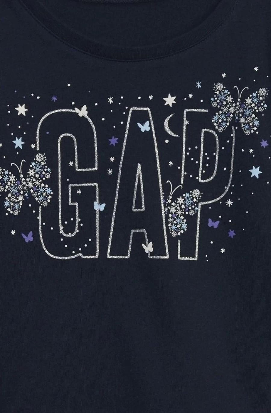 GAP Girls Blue Galaxy Graphic T-Shirt for Baby | Cute & Comfortable Toddler Tee