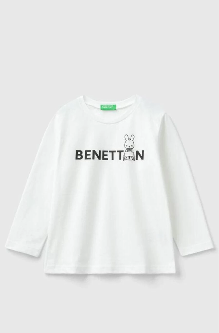 Benetton Boys' Logo T-Shirt - Soft Organic Cotton Tee for Kids