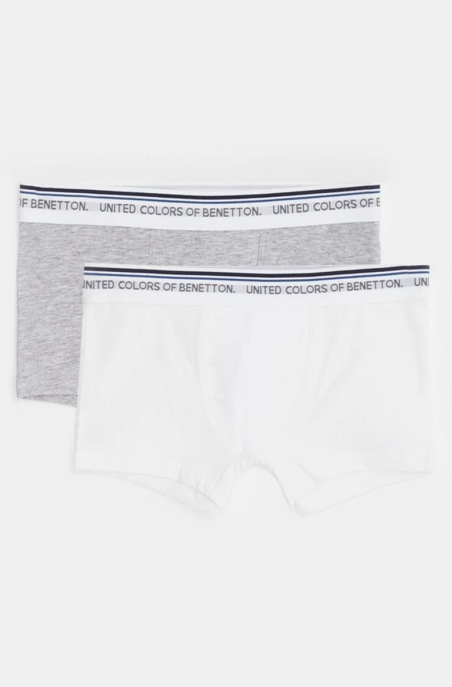 "BENETTON Boys' Logo Elastic Waistband Boxer Briefs 2-Pack"