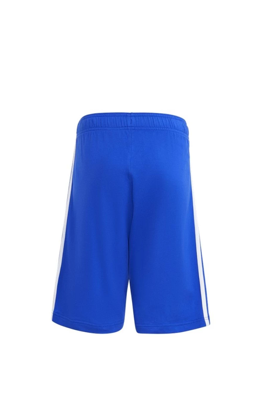 Adidas Girls' Blue Essentials 3-Stripes Knit Shorts | Sporty Comfort Shorts for Kids