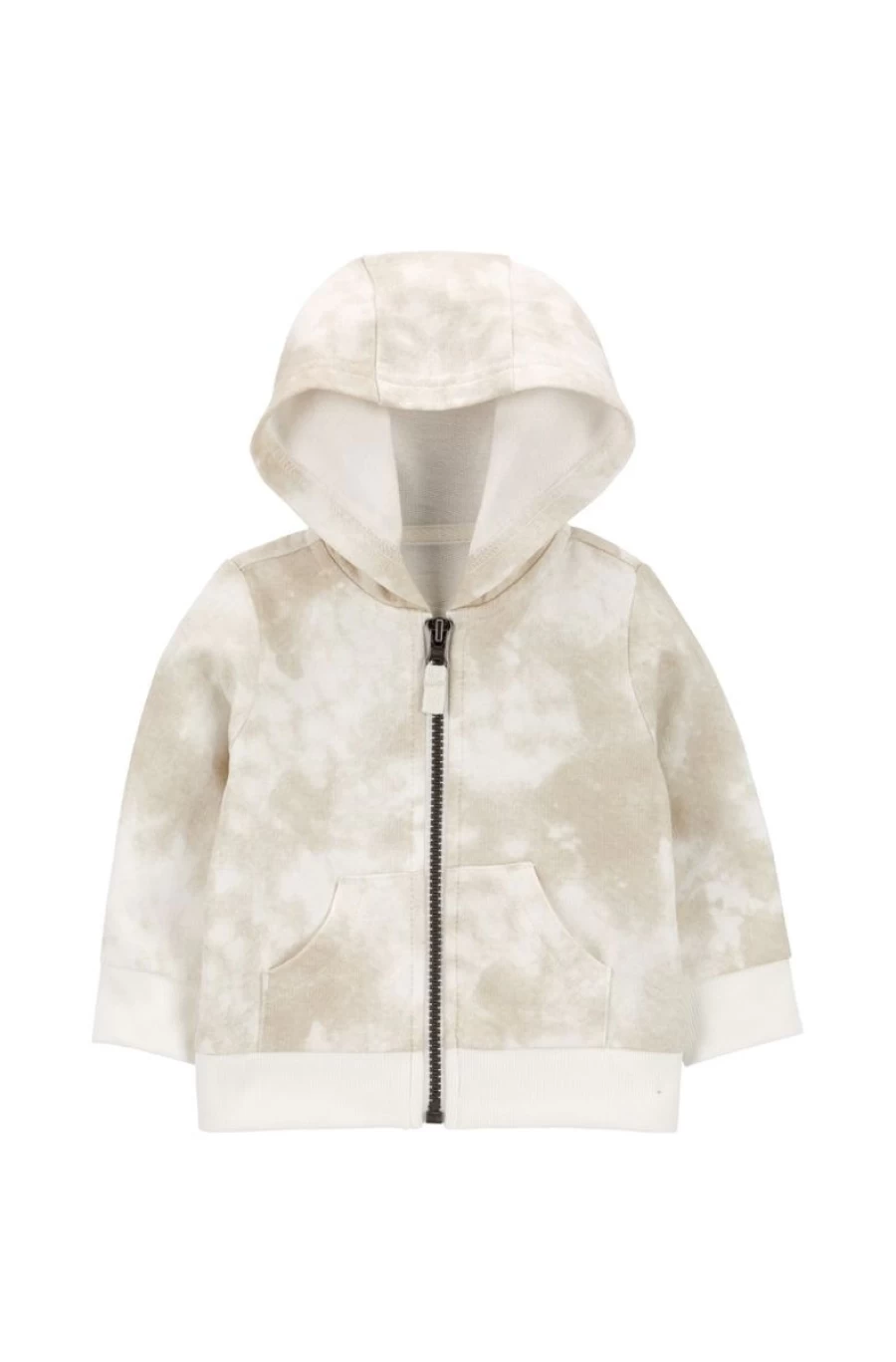 CARTER'S Boys' Multi-Color Tie-Dye Hooded Zip-Up Jacket