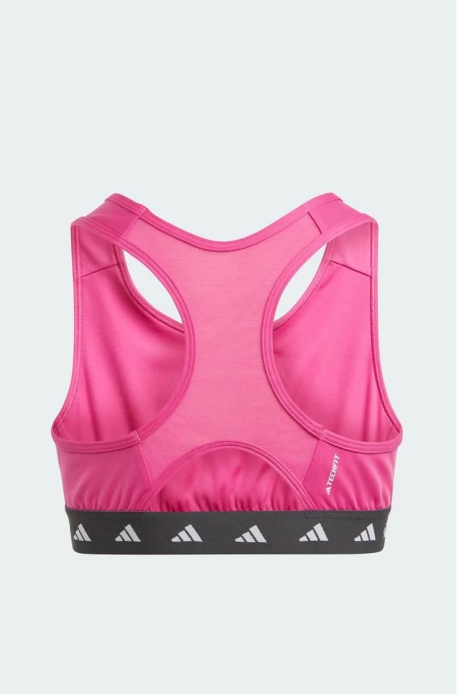 Adidas Aeroready Techfit Pink Sports Bra for Girls - Breathable Workout Top