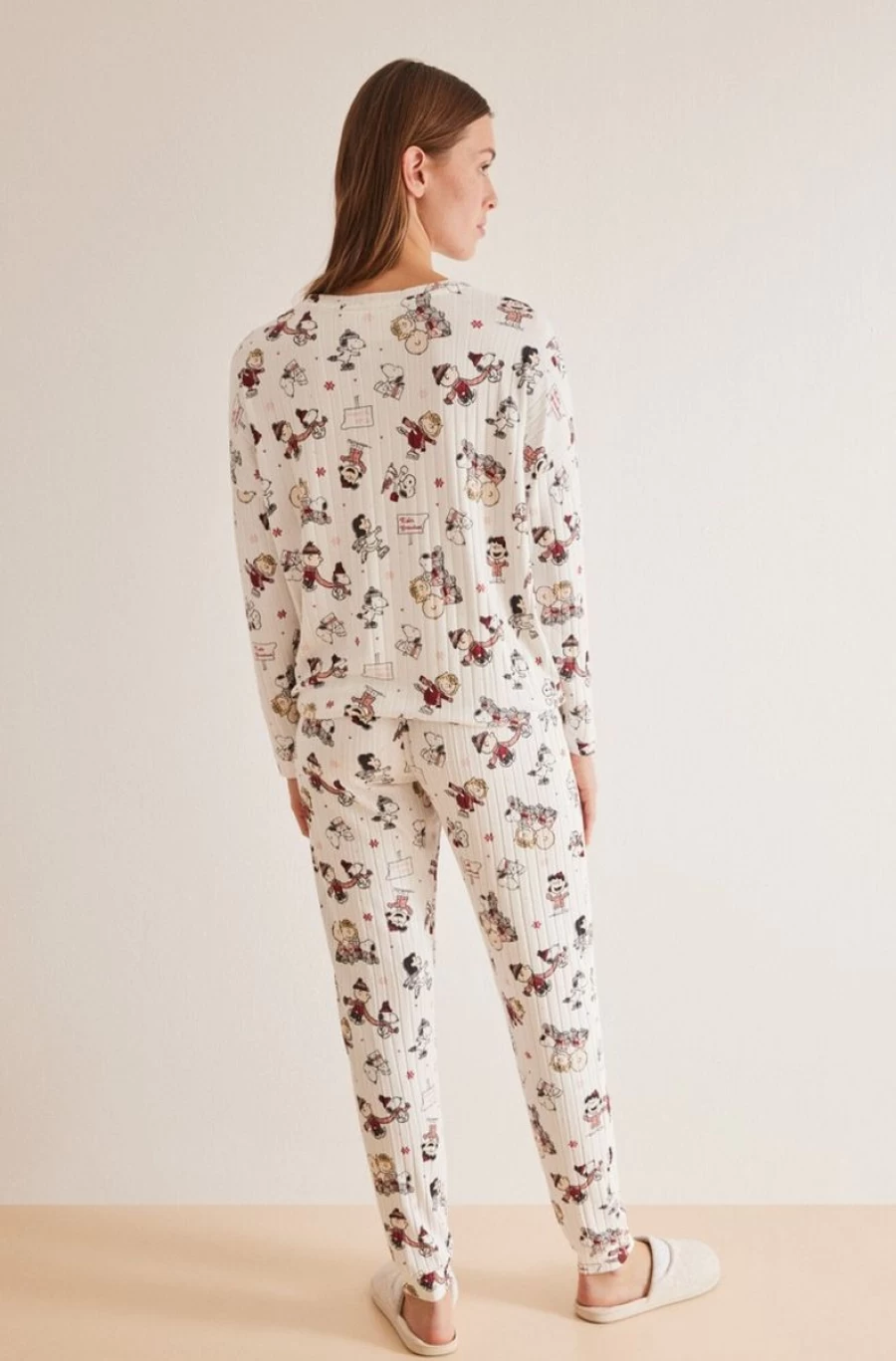 Women's Snoopy Print Long Pajamas by WOMEN'SECRET - Cozy Sleepwear for Women