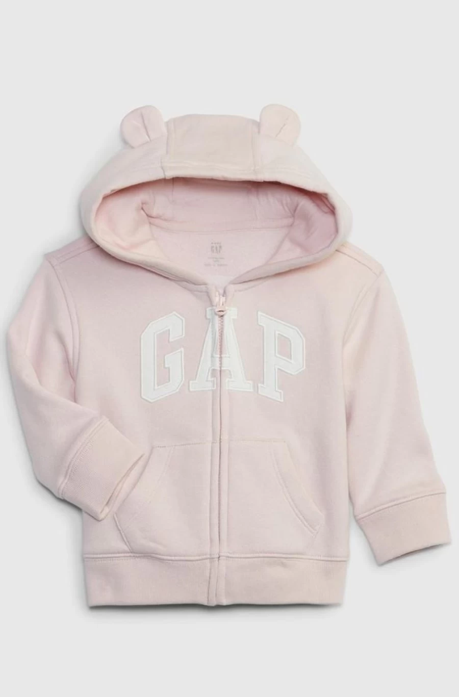 GAP Girls' Baby Bear Fleece Hoodie with Arch Logo - Cozy Bear Print Pullover