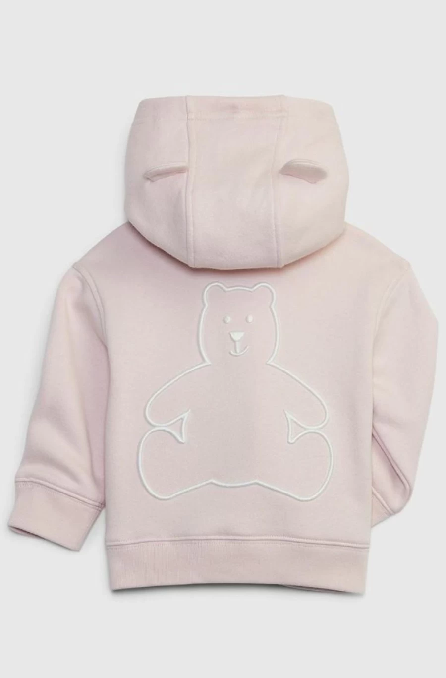 GAP Girls' Baby Bear Fleece Hoodie with Arch Logo - Cozy Bear Print Pullover