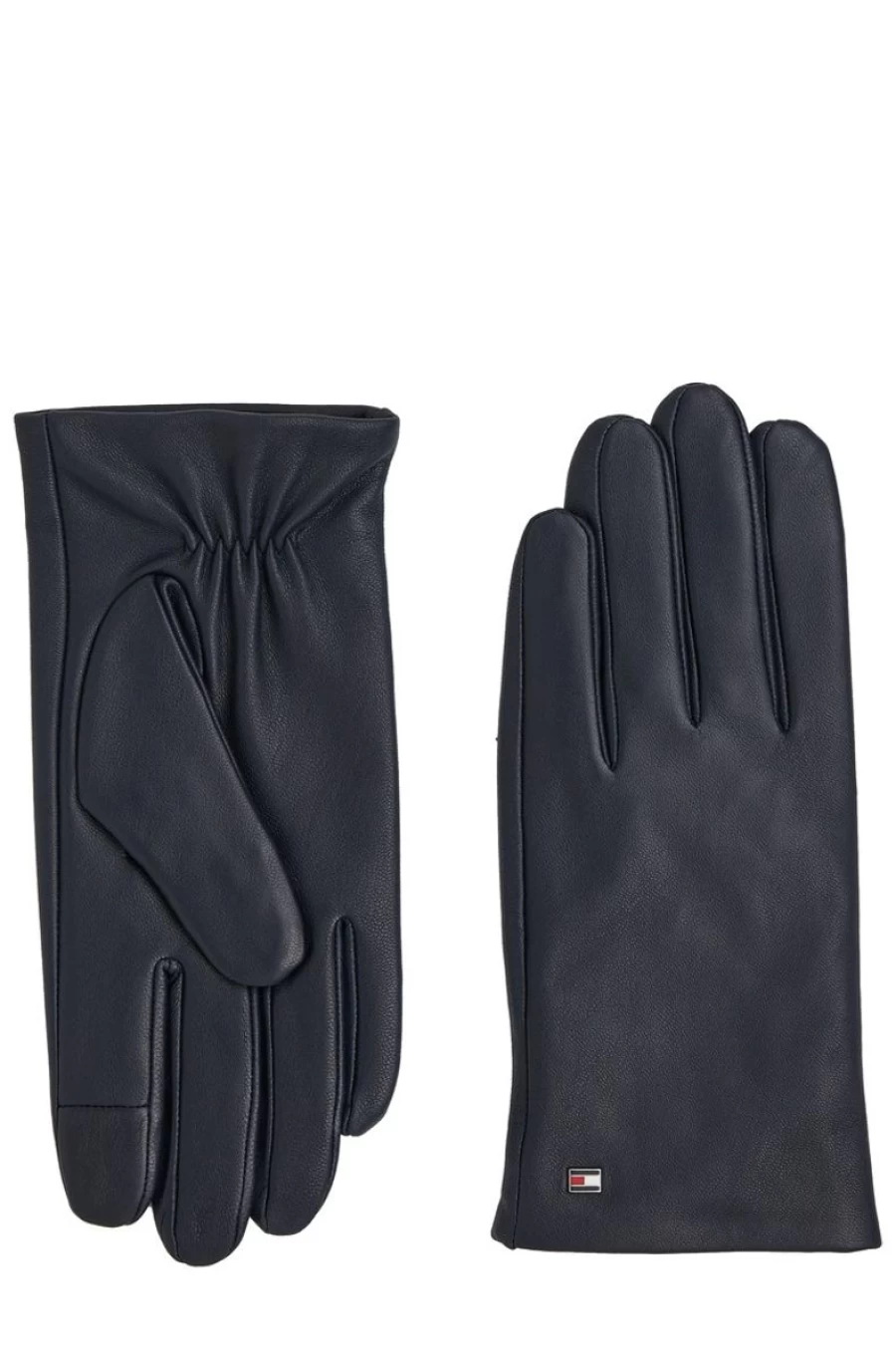 TOMMY HILFIGER Men's Genuine Leather Essential Gloves for Winter & Driving