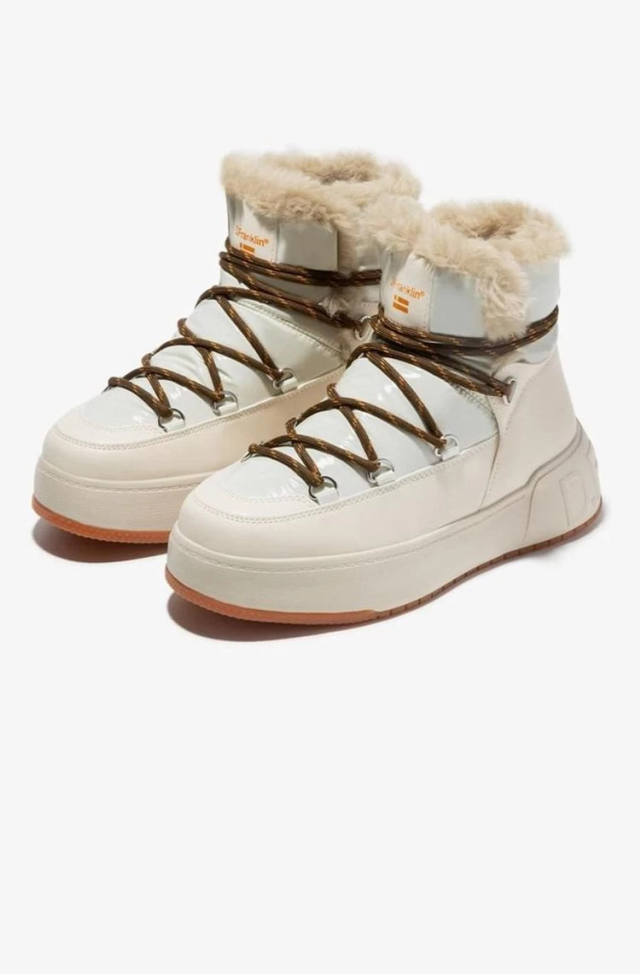 D.FRANKLIN Women's Court Bomb Sneakers with Med Faux-Fur Lining - Stylish Comfort for Everyday Wear