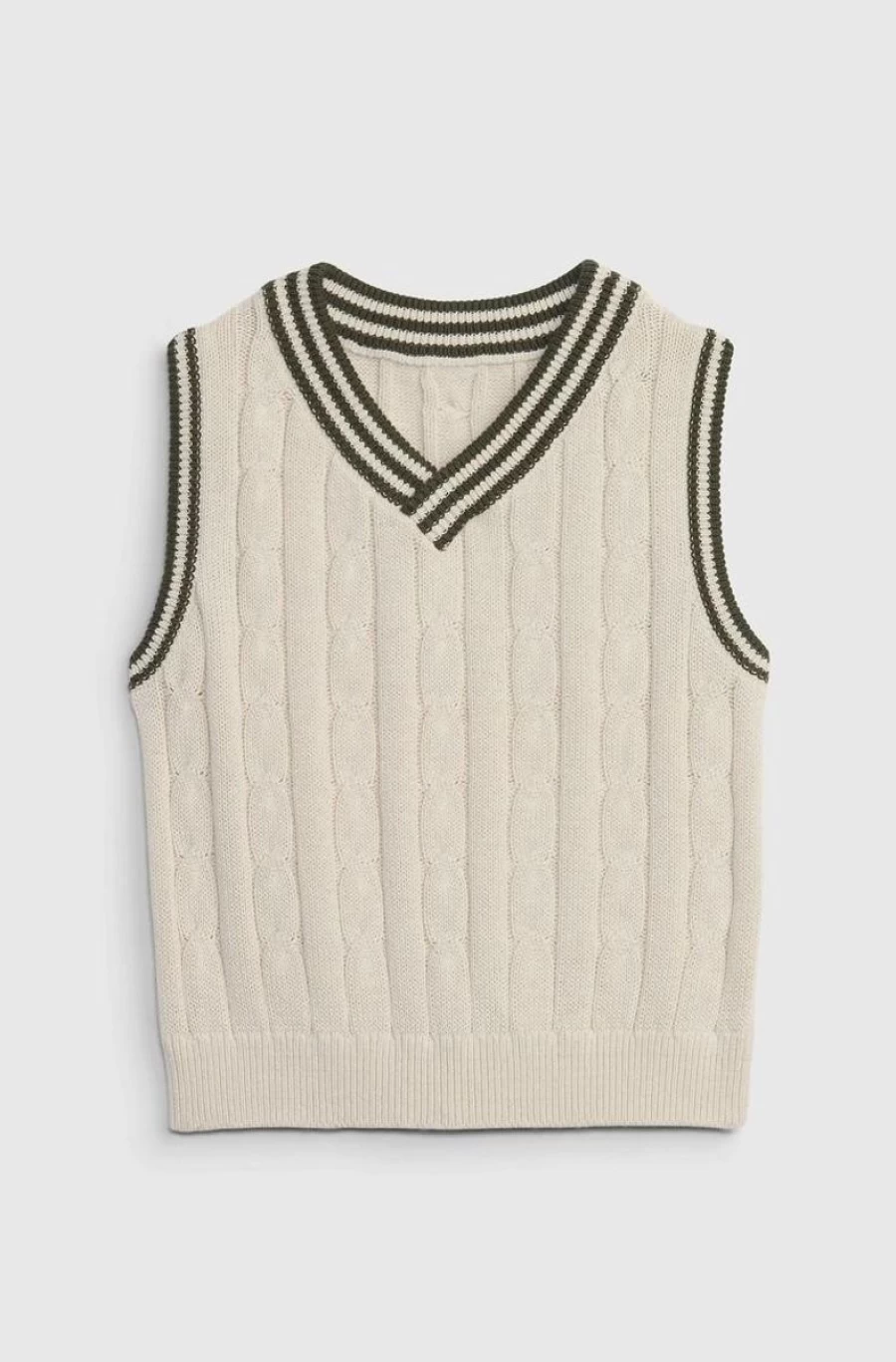 GAP Boys Light Cream Beige Sweater Vest for Toddlers
