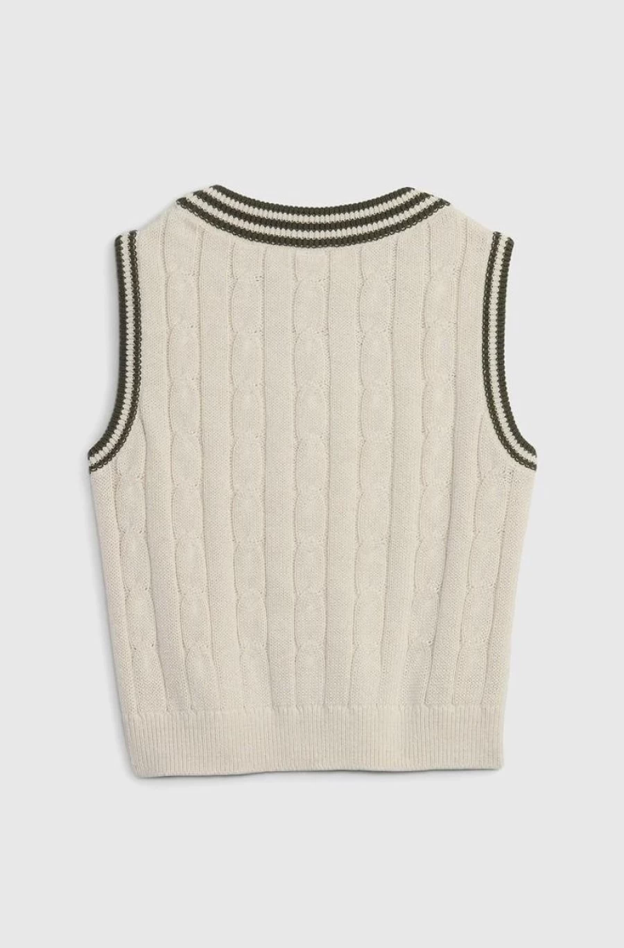 GAP Boys Light Cream Beige Sweater Vest for Toddlers