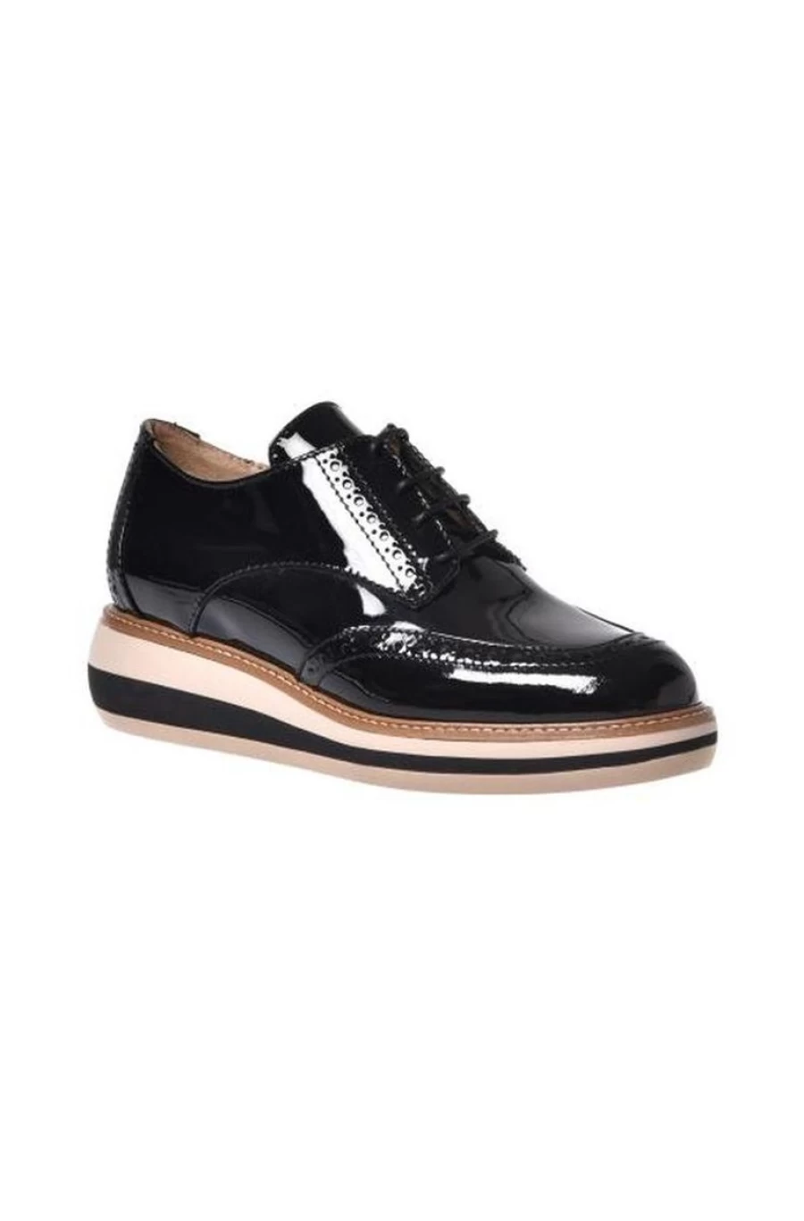 BALDININI Women's Patent Leather Lace-Up Shoes