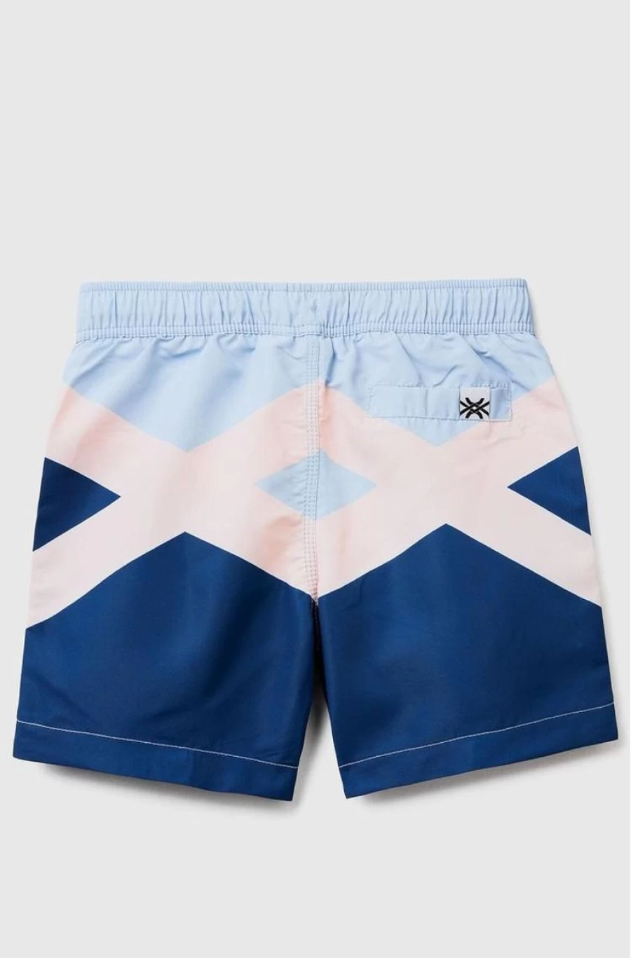 Benetton Boys' Color-Block Swim Trunks for Kids - Stylish Beach Shorts