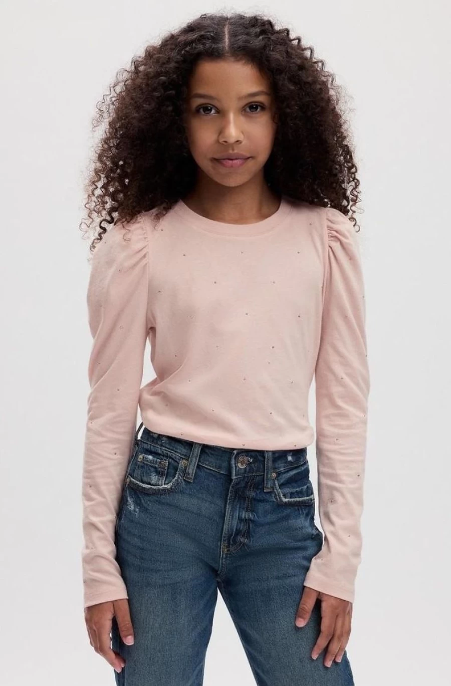 GAP Girls 100% Organic Cotton Long Sleeve T-Shirt for Kids - Soft & Comfortable Eco-Friendly Tee