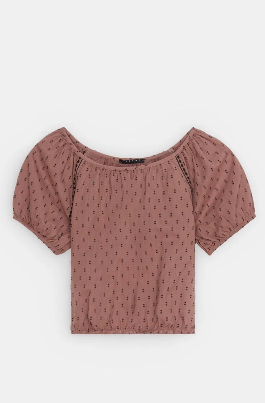 "SISLEY Girls' Embroidered Cropped Blouse – Stylish & Trendy Top"