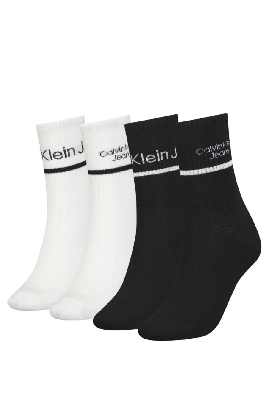 CALVIN KLEIN Women's 4-Pack Crew Socks Gift Set - Soft Comfortable Casual Socks for Women