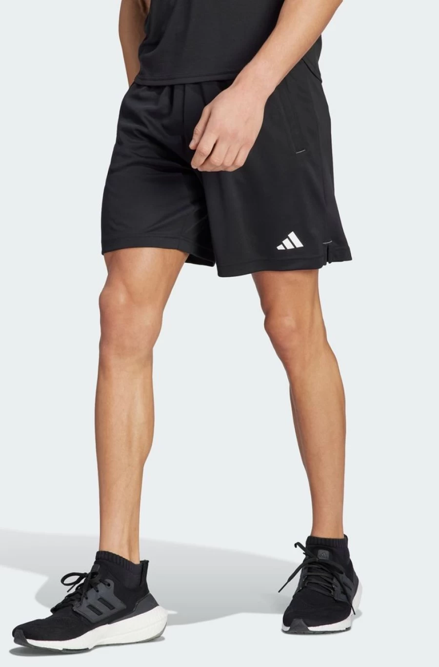 Adidas Men's Black Seasonal Graphic Logo Training Shorts for Essential Workouts