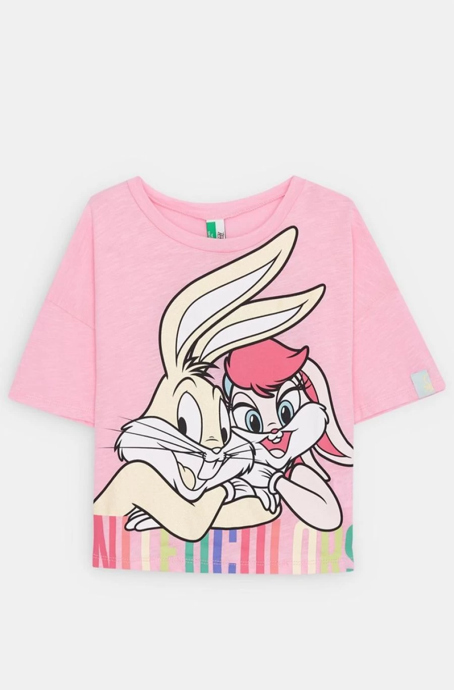 Benetton Girls' Looney Tunes Cotton Short Pajamas - Cartoon Print Sleepwear