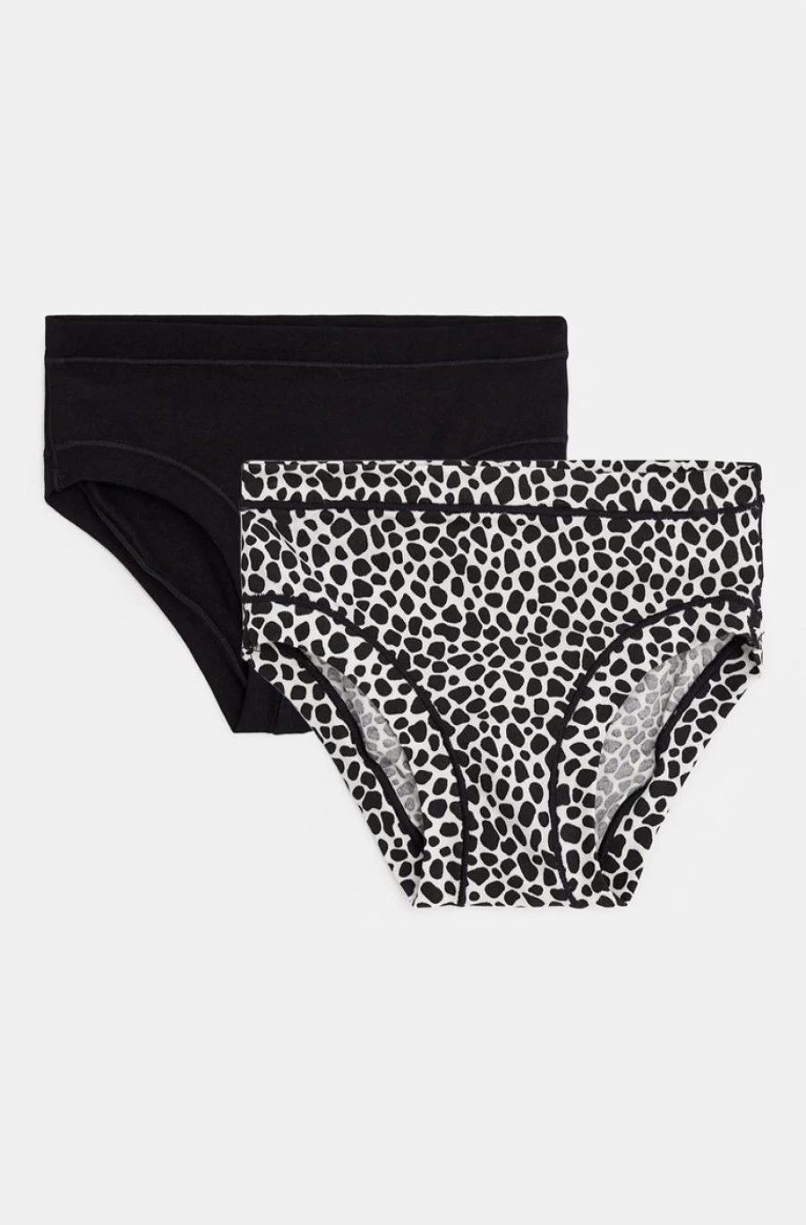Benetton Girls' Multi Colour Super Stretch Organic Cotton Underwear - 2-Pair Set