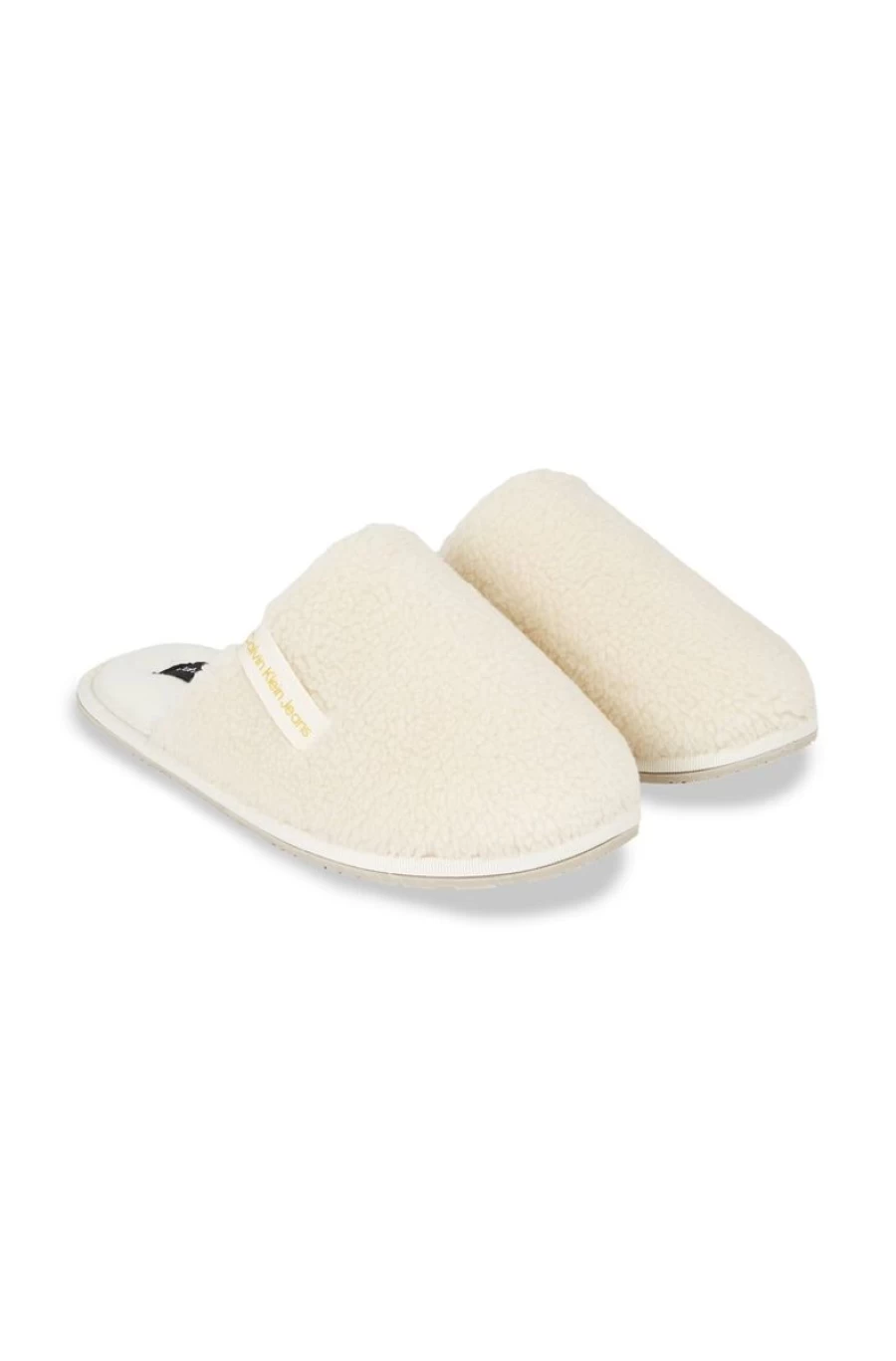 CALVIN KLEIN Women's Faux Sherpa Slippers - Cozy Plush Indoor Outdoor House Shoes
