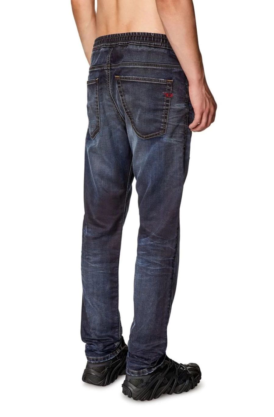 DIESEL Men's Dark Blue Tapered Joggjeans® 2030 D-Krooley 09I18 Denim Pants