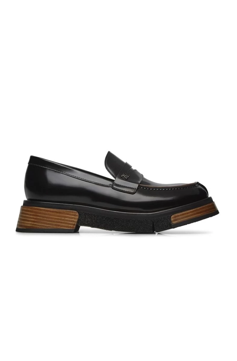 "FABI Women's Black Leather Loafers – Stylish & Comfortable Slip-On Shoes"