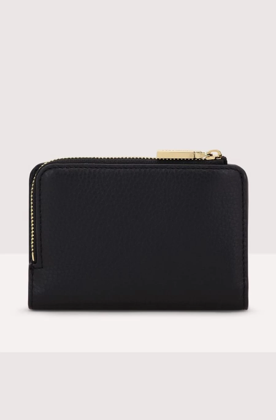 COCCINELLE Women's Metallic Soft Leather Compact Wallet
