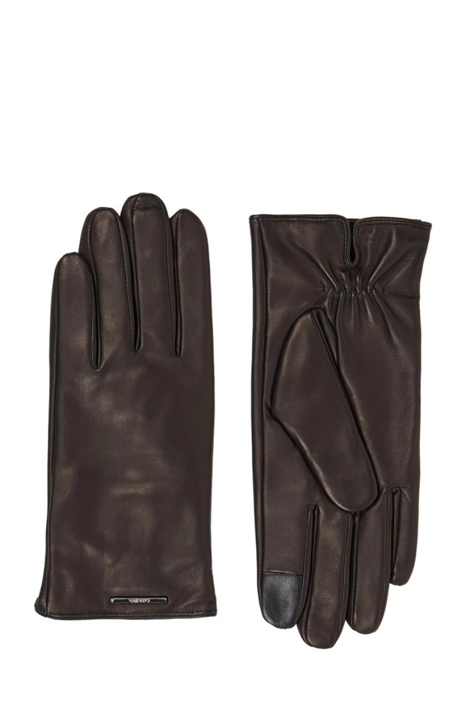 CALVIN KLEIN Men's Genuine Leather Gloves for Winter Driving & Casual Wear